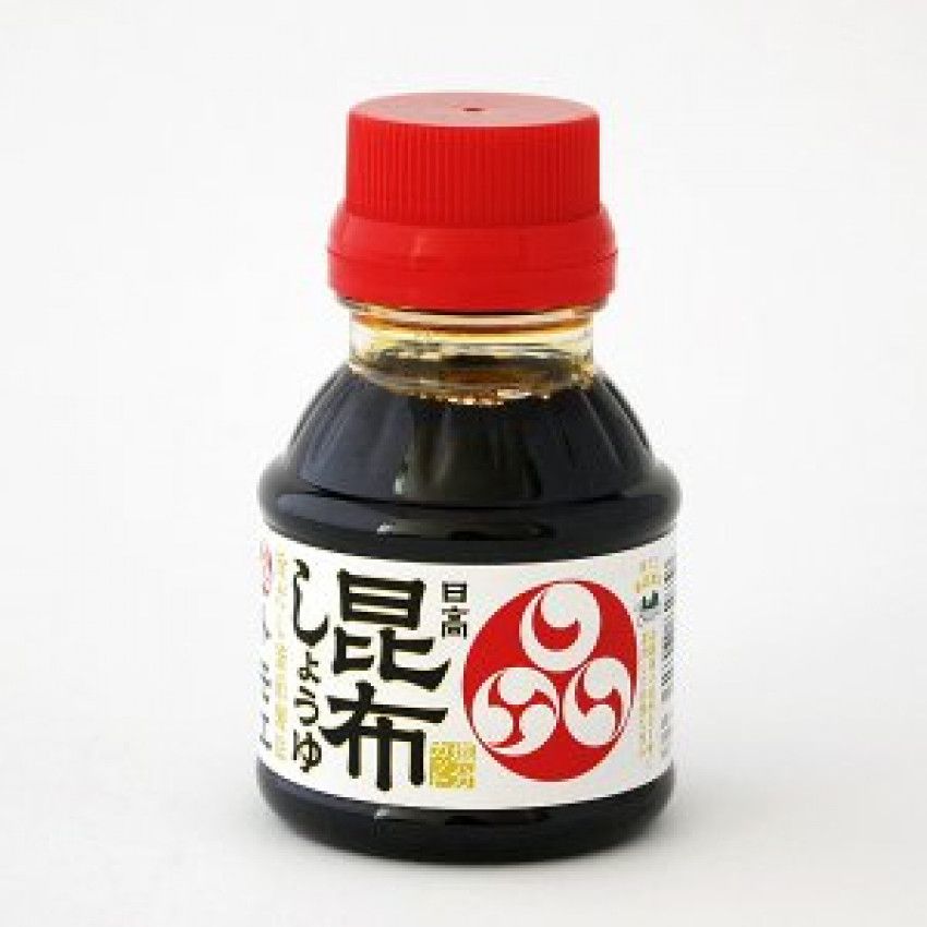 福山日高昆布減鹽醬油 100ml_0