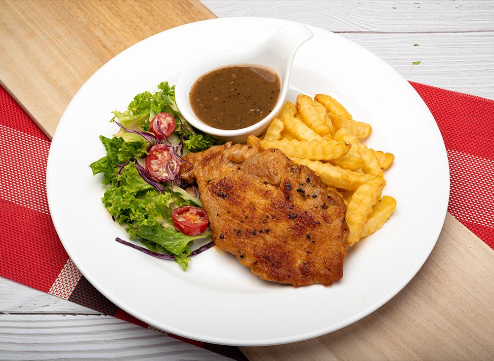 黑椒香煎 Black Pepper Sauce with Chicken / Pork Chop_0
