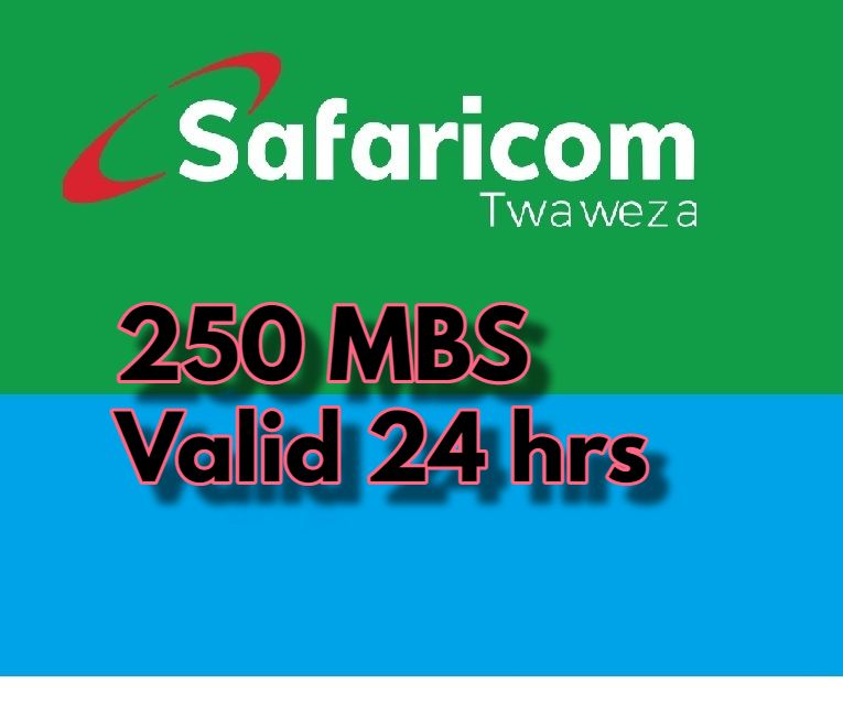 Safaricom 250MBS Valid 24 hrs_0