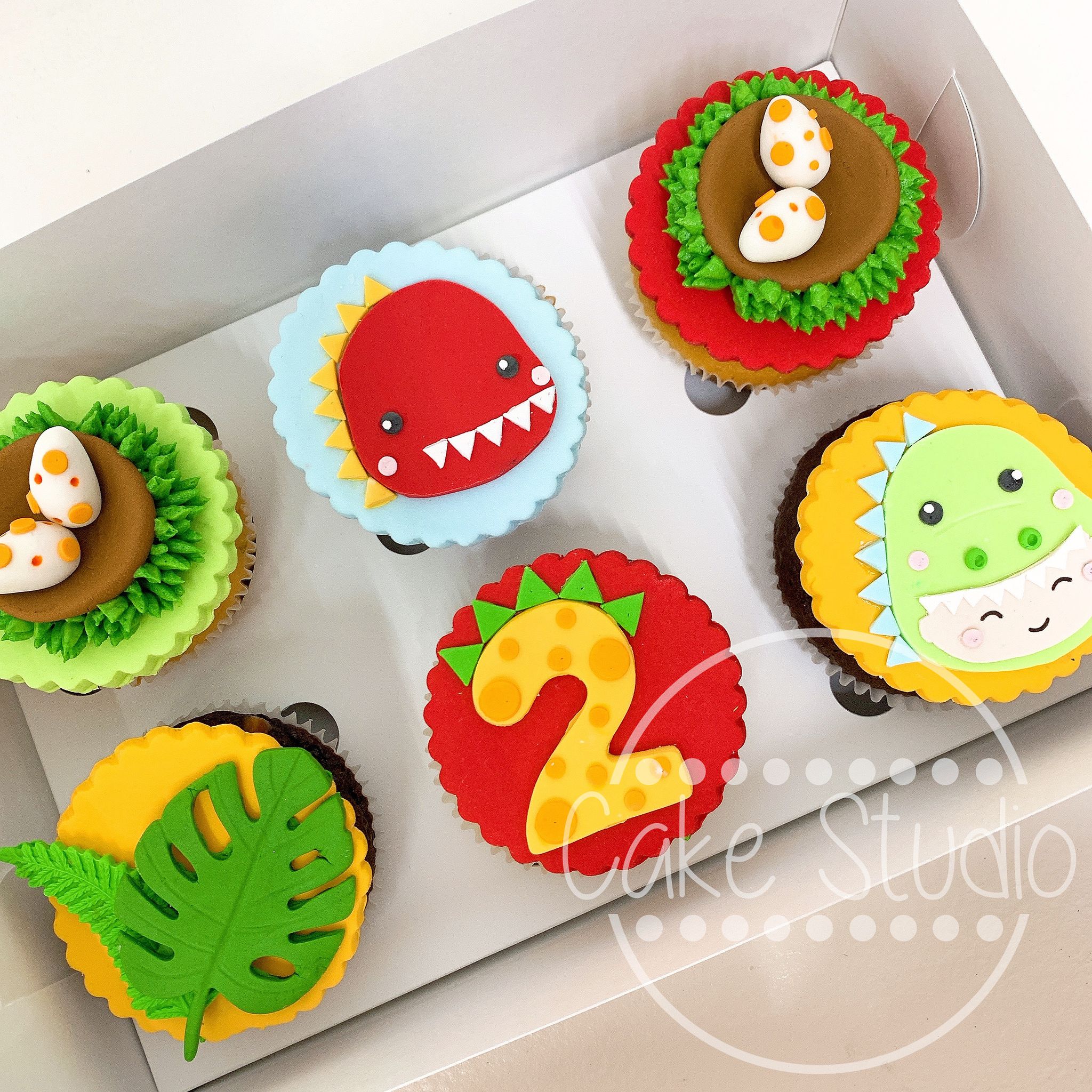 Caja 6 Cupcakes Personalizados - Fondant 2D_9