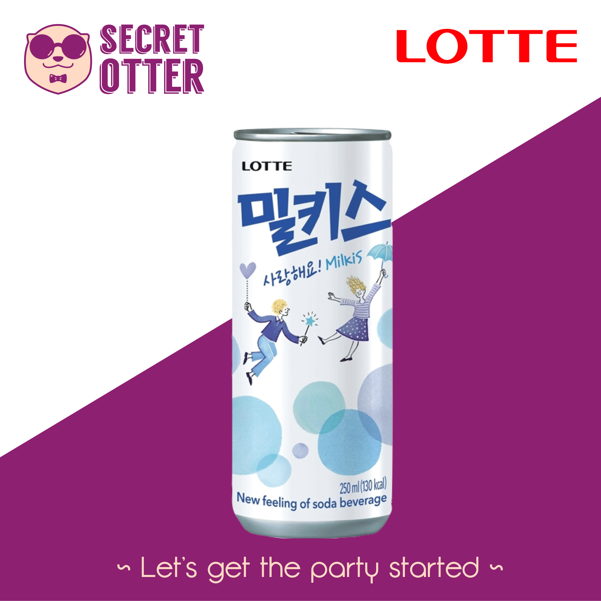 Lotte Milkis - Original/Banana/Melon/Mango_0