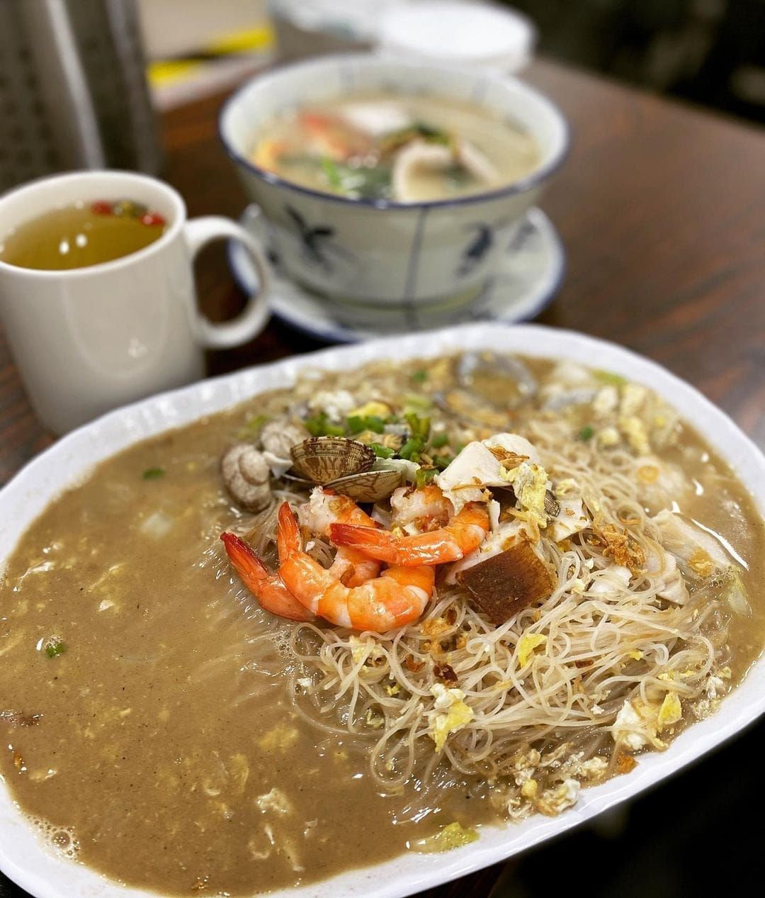 Seafood White Bee Hoon 高汤海鲜白米粉_0