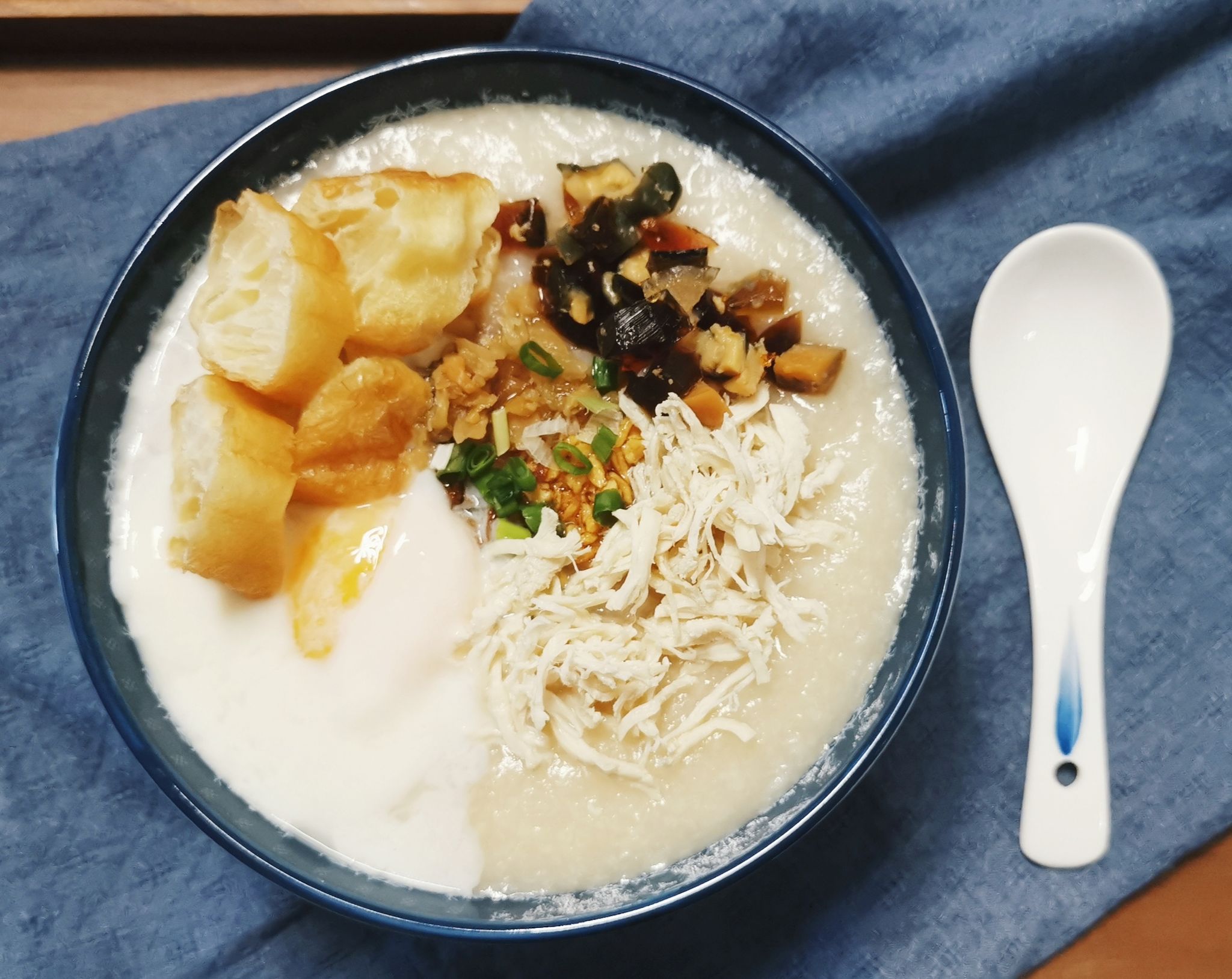 Shredded Chicken Porridge with all add-ons_0