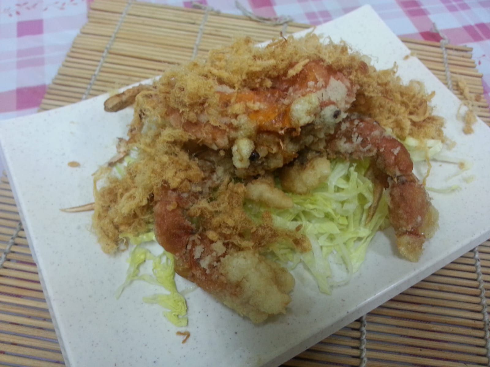 #14 Fried Soft Shell Crab With Floss (1pc) 肉松拌软壳蟹（1只）_0