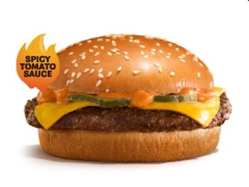 Spicy Beef Deluxe Burger With Cheese_0