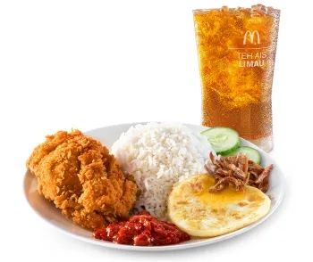 Nasi Lemak McD + 1pcs Ayam Goreng McD Regular Meal_0