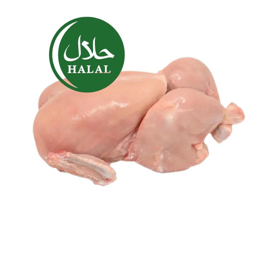 Fresh Chicken Skinless Kampong Whole(No Cut) - 800 GM to 950 GM_0