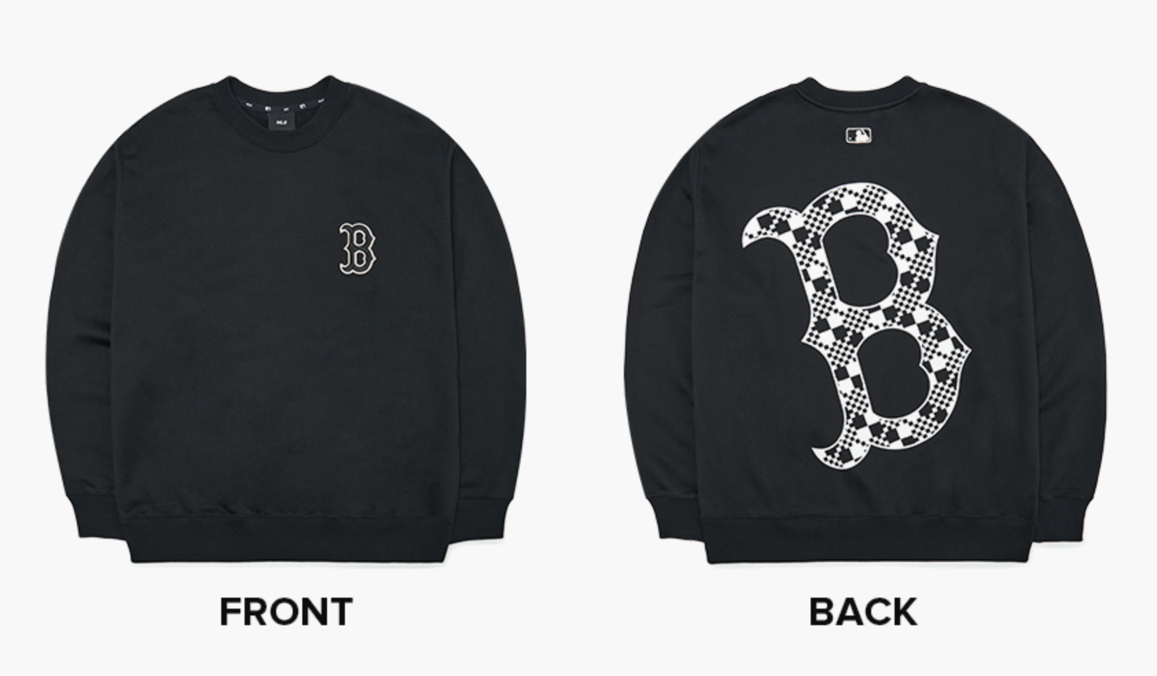 Checkerboard Big Logo Overfit Sweatshirt Boston - C49_0