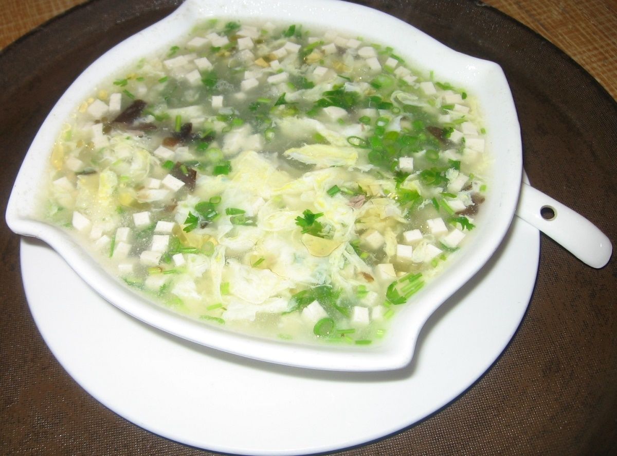 Minced Beef Corriender Soup   西湖牛肉羹  ( Regular or  Large)_0