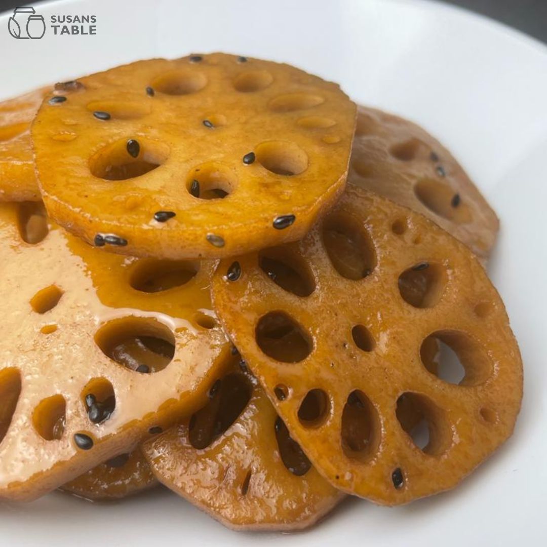 B14. Soy Sauce Braised Lotus Root (연근조림)_0