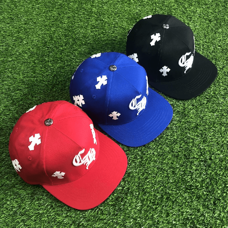 CH CROSS PATCH FLAT PEAK // BLACK // RED // BLUE_2