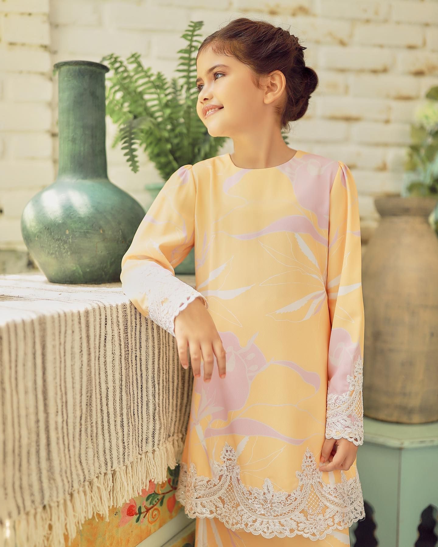 CARRA LACE KURUNG (KIDS) - YELLOW_0