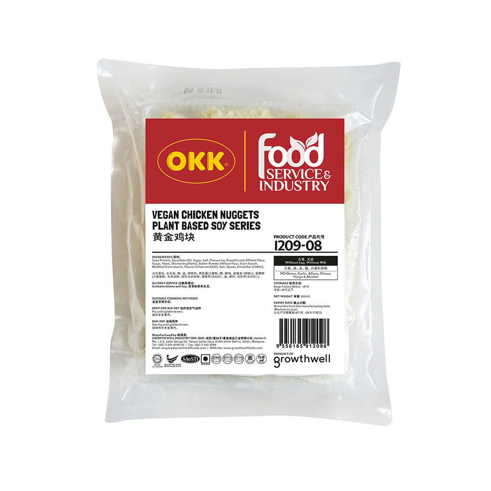 Frozen OKK Chicken Nuggets Plant Based 800g_0