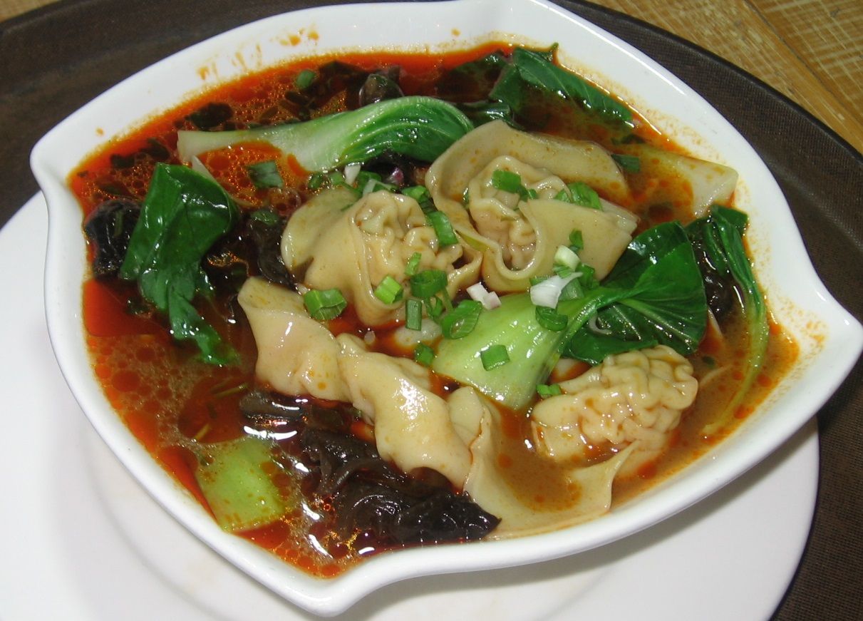 Veg. Wonton Noodles  Soup 芸吞面 - 素菜  ( Original Or Sichuan Spicy )_1