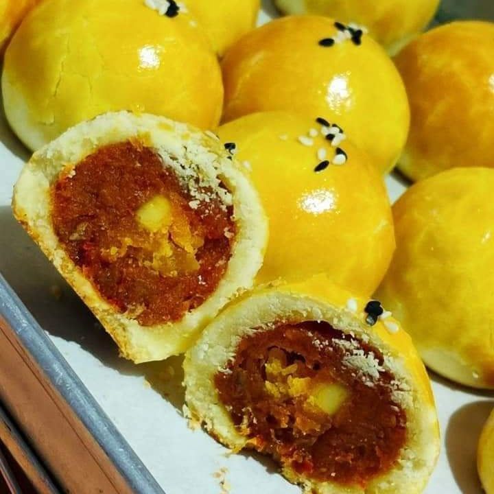 Shanghai Sambal lotus mooncake! Non- vegetarian _0