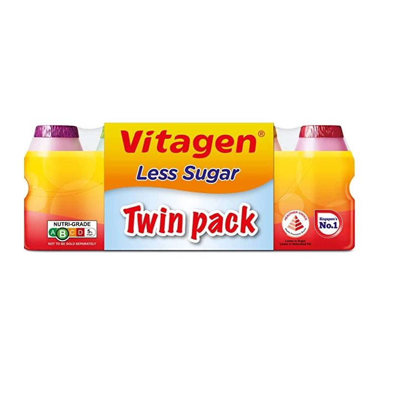 Vitagen Less Sugar Twin Pack - 10 PCS_0