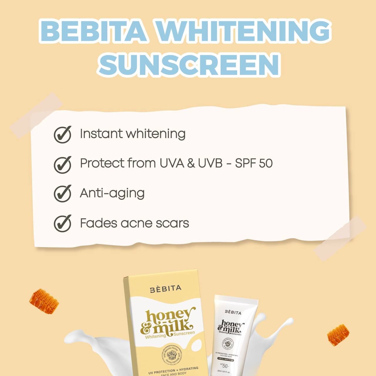 Honey & Milk Whitening Sunscren_3