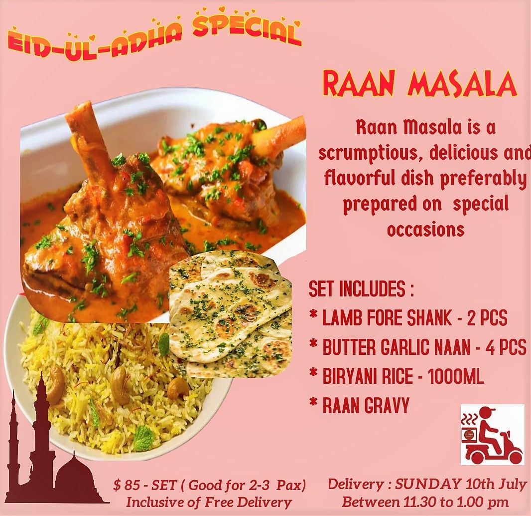 EID -UL-ADHA SPECIAL : RAAN MASALA ( LAMB ) - SUNDAY 10TH JULY _0