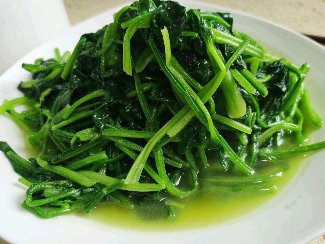 Stir-fried Spinach 清炒菠菜_0