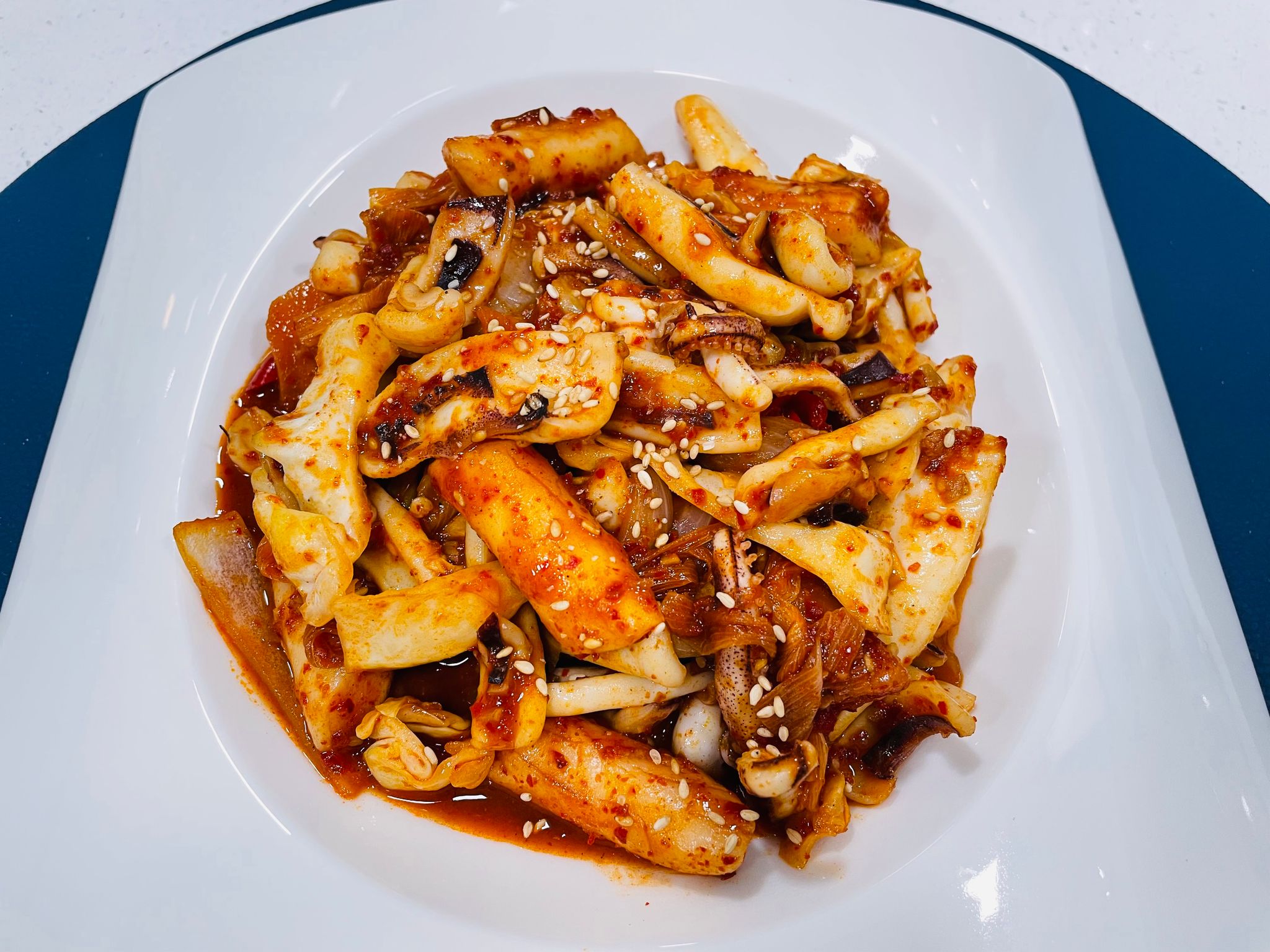 오징어볶음 Stir fried spicy squid_1