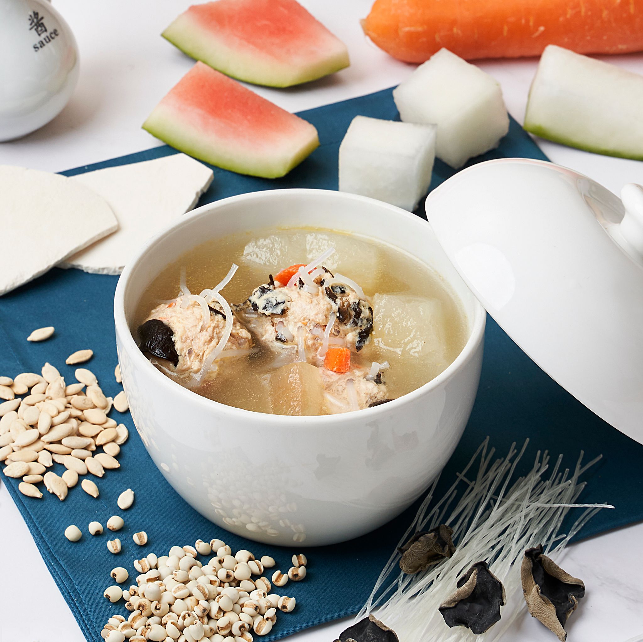 Double Melon Meatball Soup_0