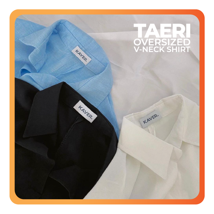 Taeri Oversized V-Neck Shirt_0