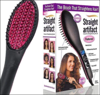 Simply Straight 2-in-1 hair straightening Brush - Free Delivery Country Wide ! _1