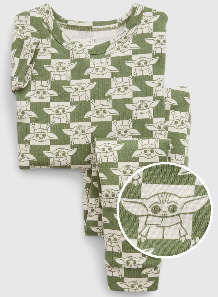 Organic Cotton Yoda PJ Set Short Sleeves_0