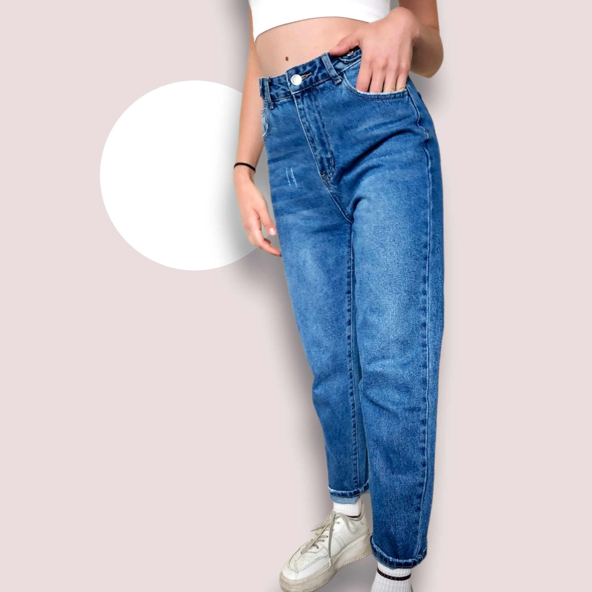 HIGHWAISTED MEDIUM WASH MOM JEAN_0