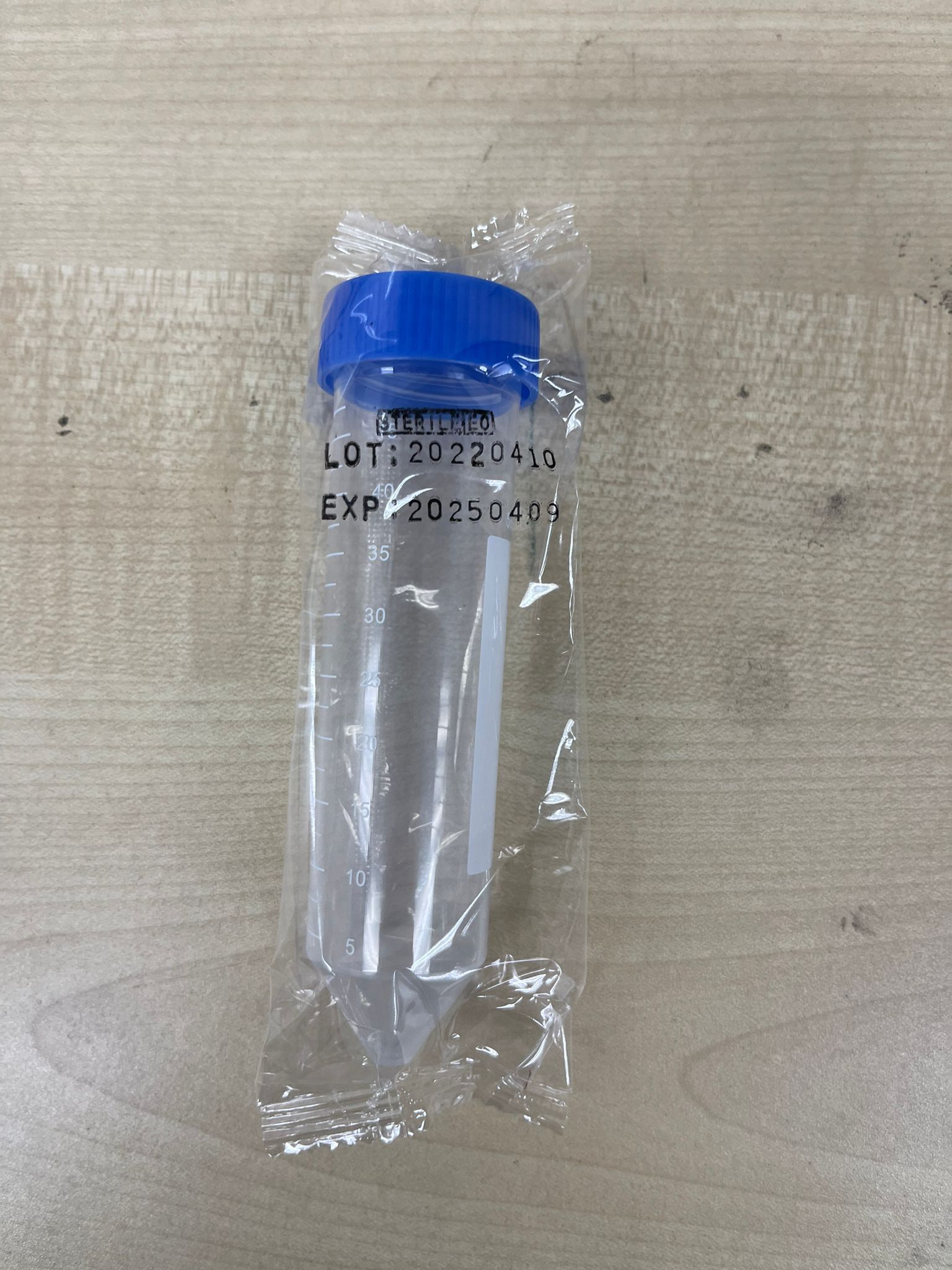 CENTRIFUGE TUBE, 50ML, CONICAL BOTTOM WITH SCREW CAP, STERILE (HP10032) (10 PCS/PACK) _3