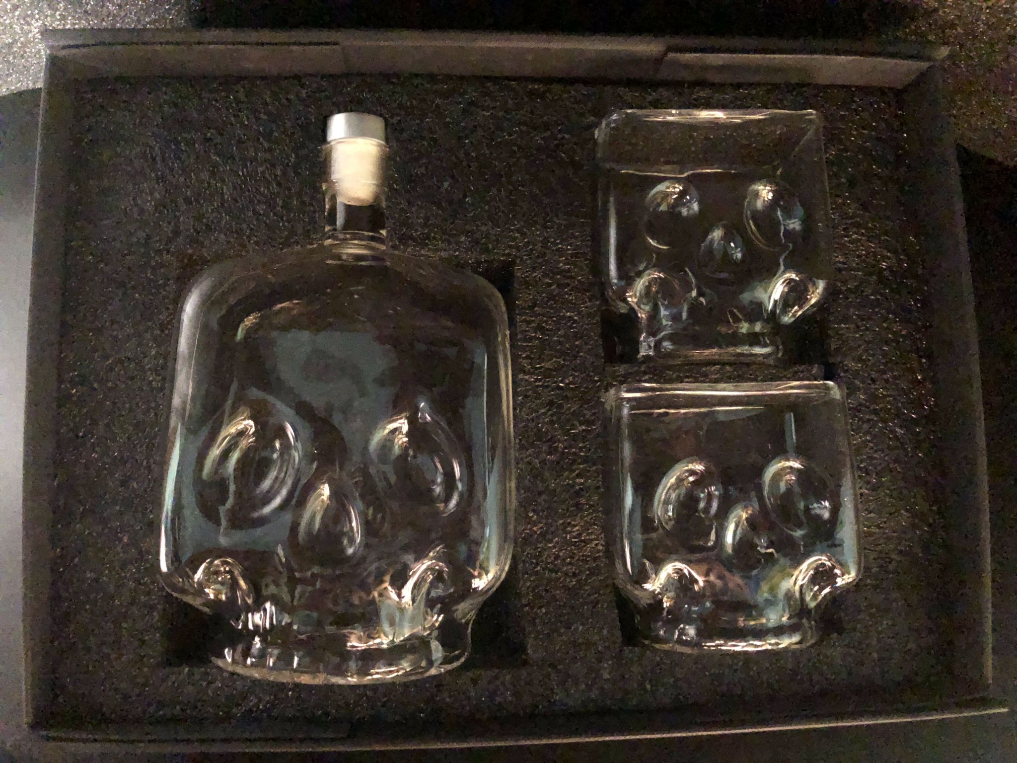 Unique Skeleton/Skull Decanter Gift Set _6