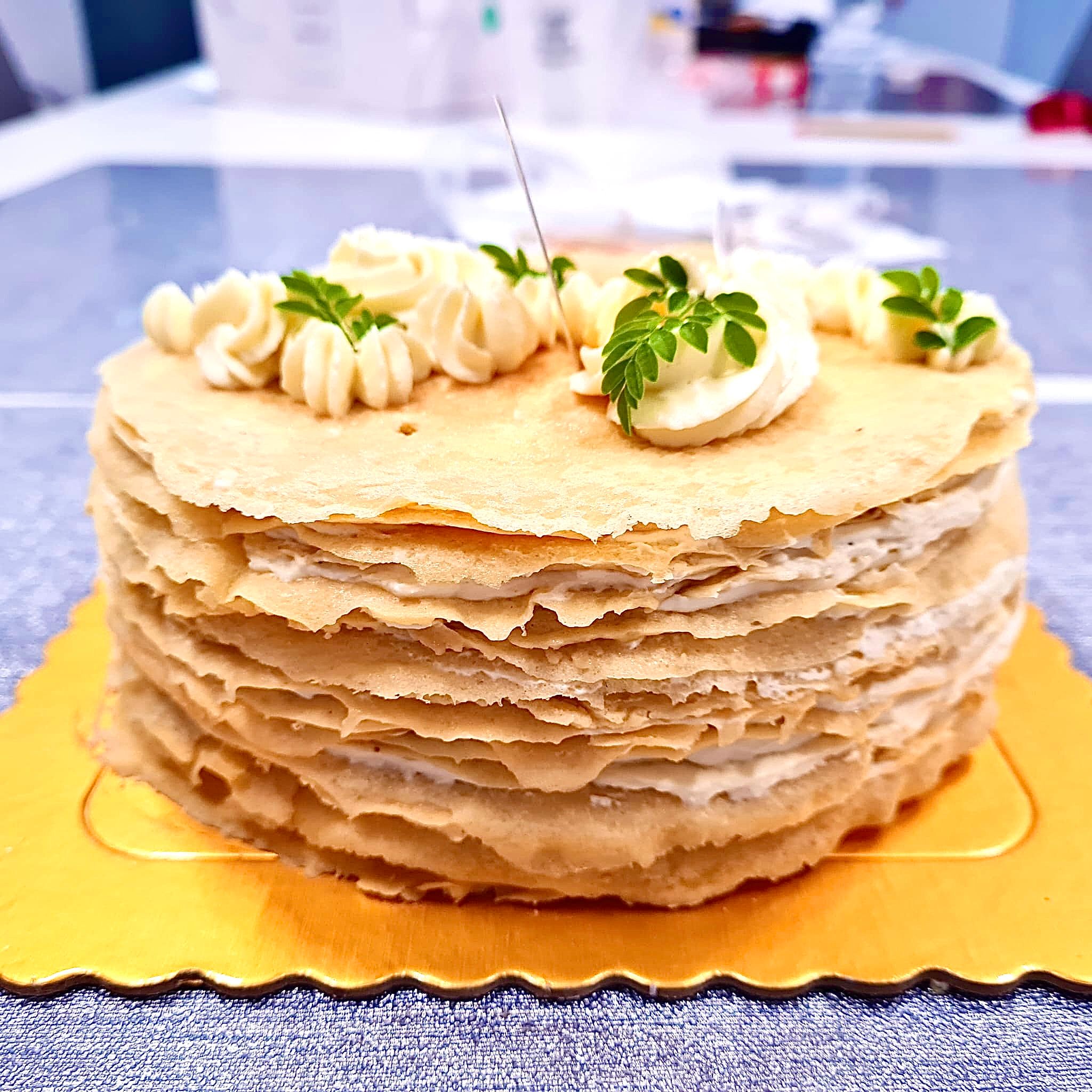 Vanilla Bean Mille Crepe Cake _1