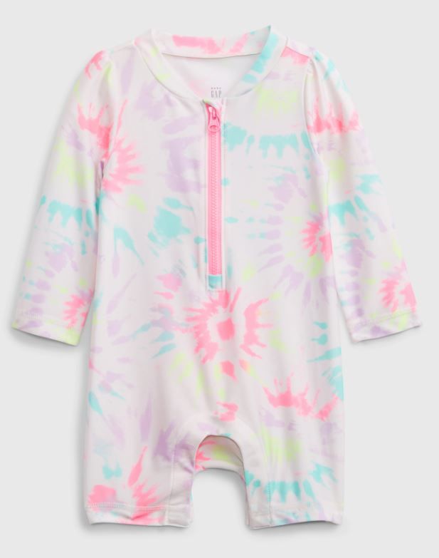 Tie Dye Rash Guard one piece_0