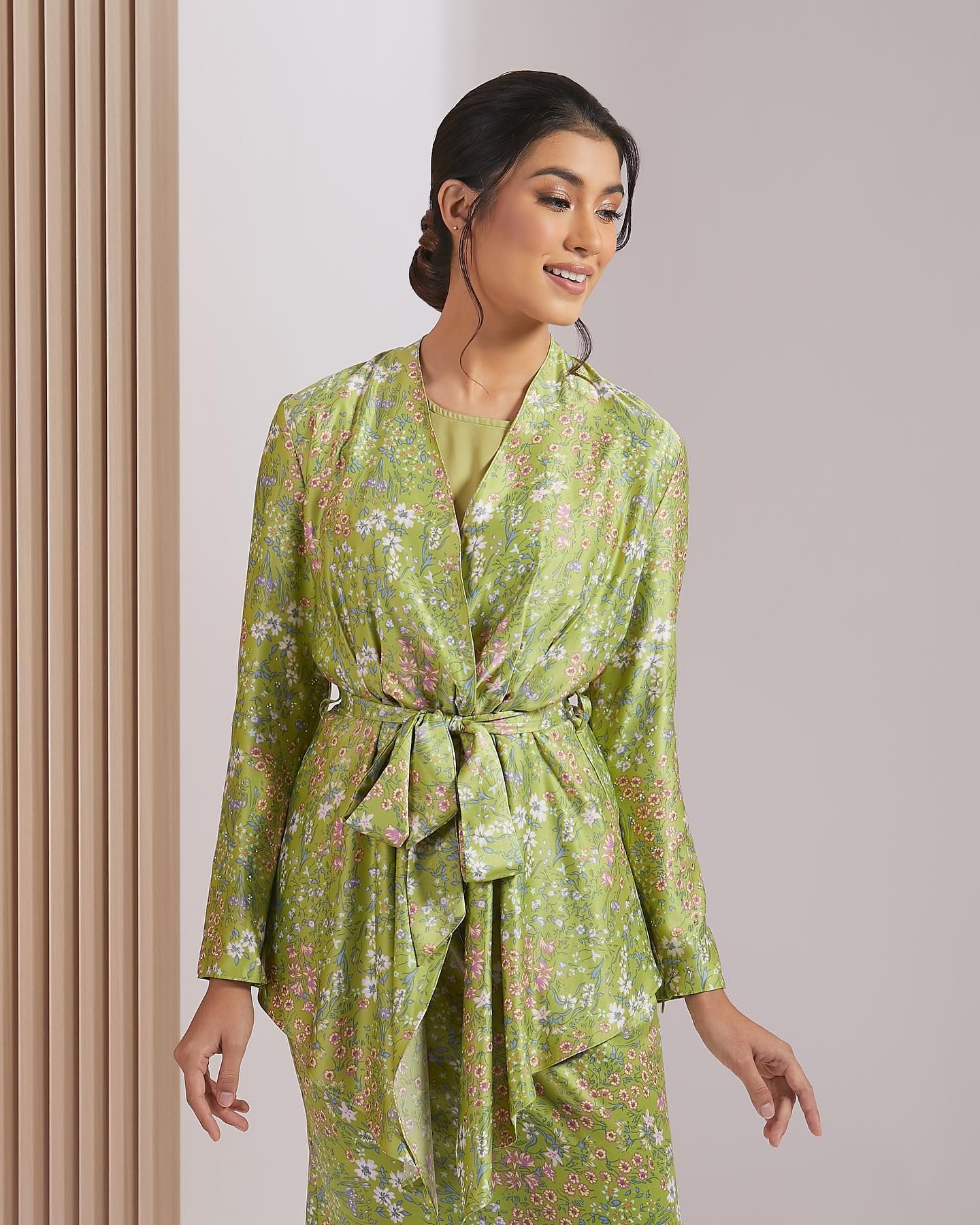 NARA BAJU KURUNG - LIME GREEN_2
