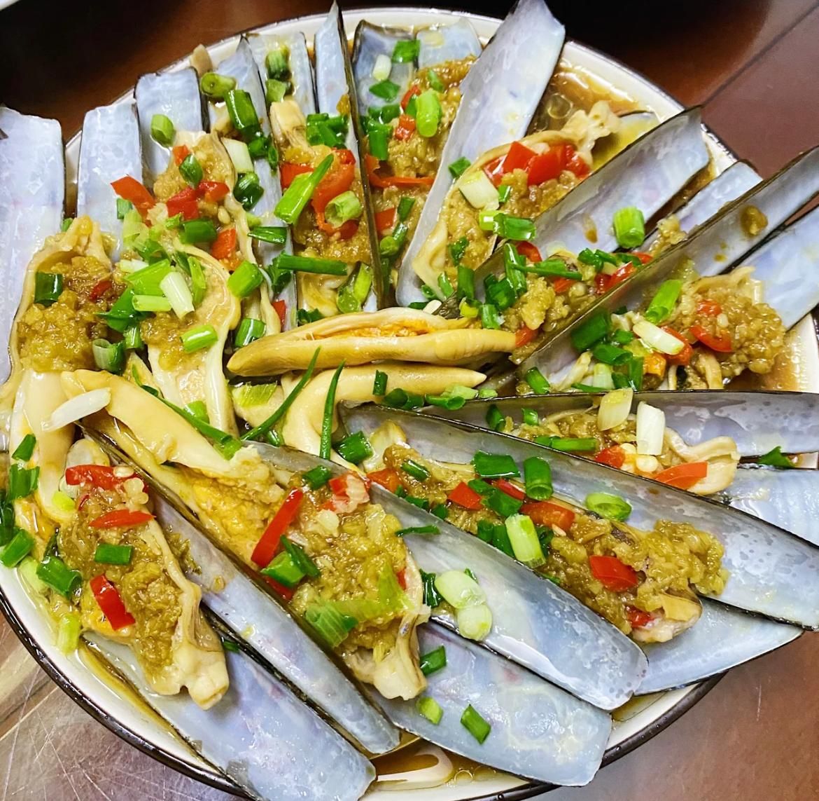 Bamboo Clam Steam Vermicelli w Minced Garlic 竹蚌蒜蓉粉丝蒸_0