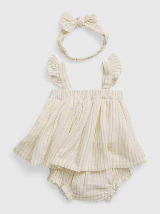 Tiered Stripe Dress 3 piece_0