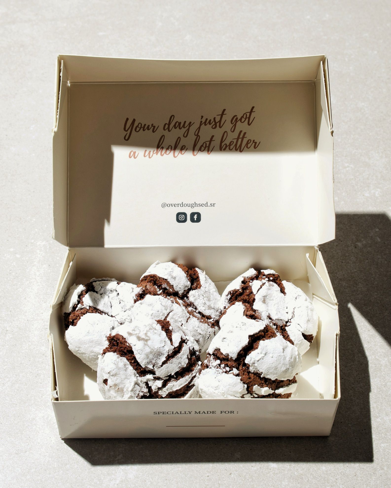 Chocolate Crinkle Cookies box of 5_0