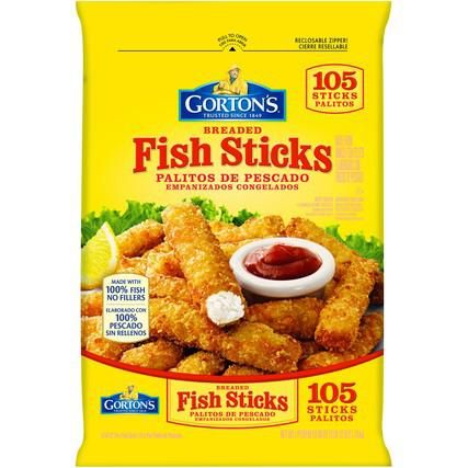 Gorton’s Breaded Fish Sticks 105 Units, 16.1 g / 0.5 oz (FROZEN)_0