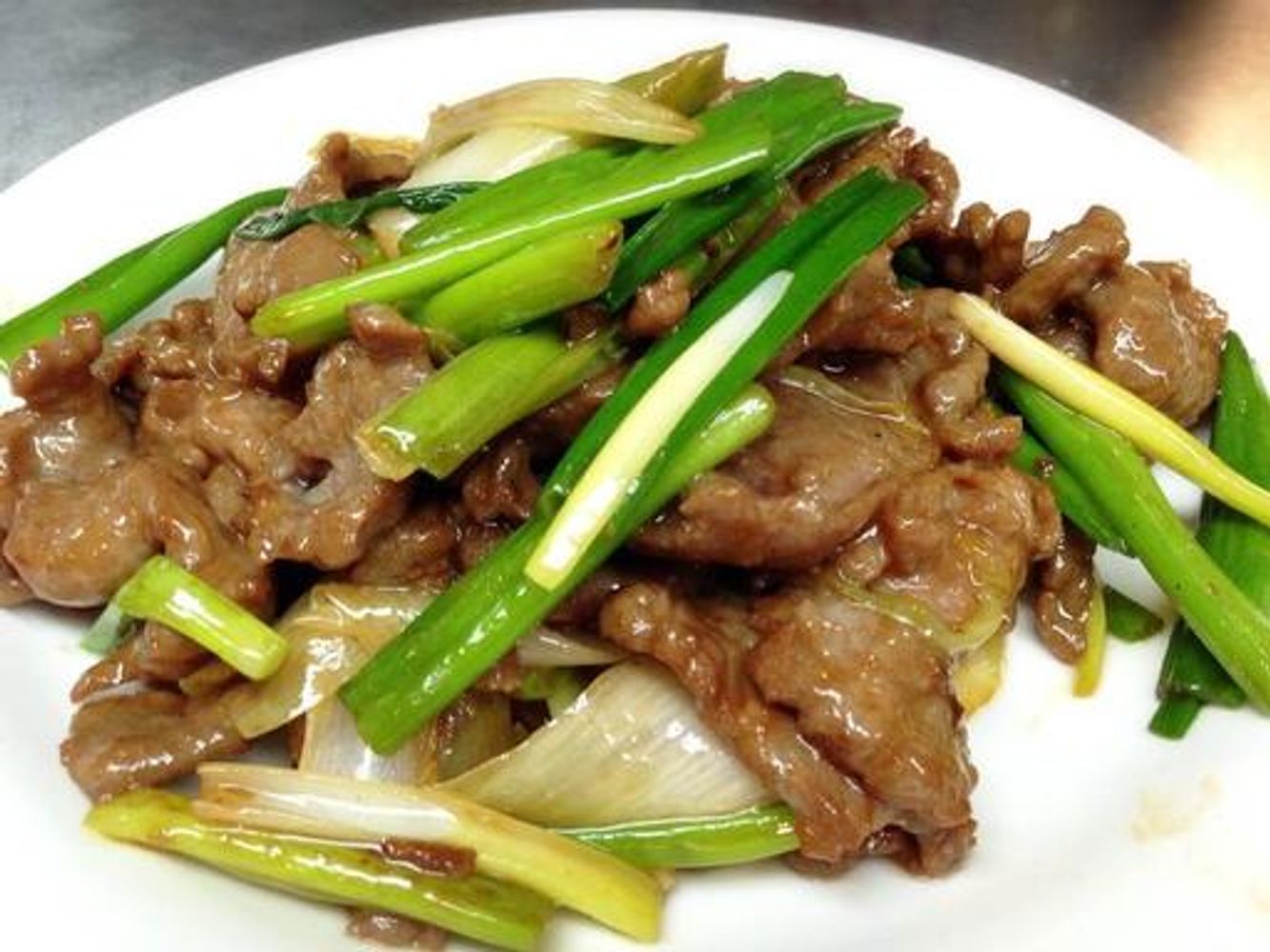 Beef with Ginger and Spring Onion | 姜葱牛肉片_0