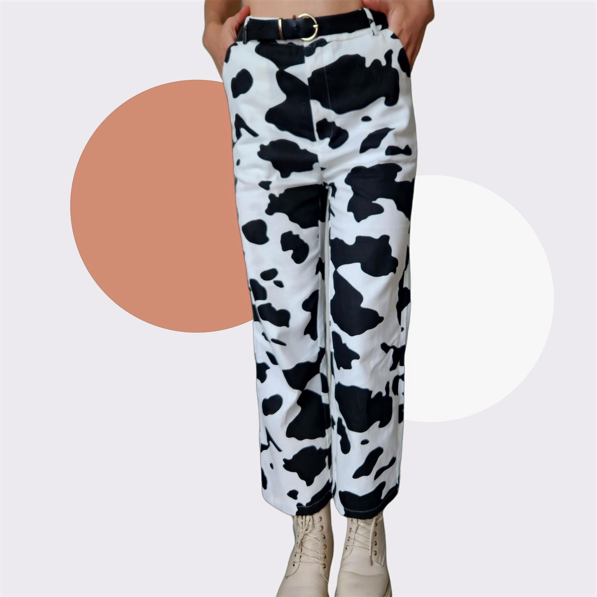 SUBTLE FLARE COW PRINT JEAN_2