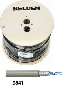 9841 24AWG 2-Conductor Low Capacitance Computer EIA RS-485 Cable