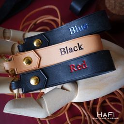 Personalized Leather Keyring - 8 colors