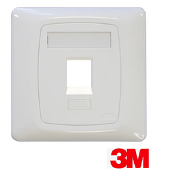 VOL-FPUK-1K (3M Volition 1 Port Faceplate Flat Type-White)