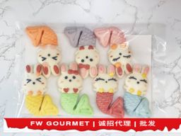 Rainbow Bunny Mermaid Mantou 七彩兔兔人鱼馒头