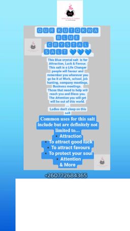 Kutokwa Blue Crystal Salt 