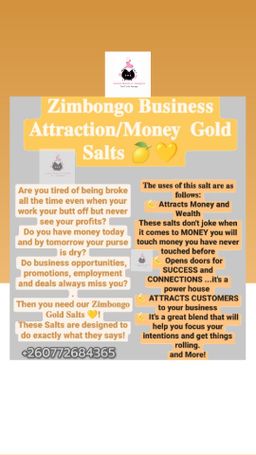 Zimbongo Gold Salts 
