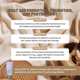 Klarity CC Lotion Infused with Pre, Pro and Postbiotics 30/100ml