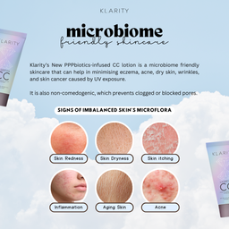 Klarity CC Lotion Infused with Pre, Pro and Postbiotics 30/100ml