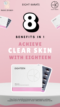 Eight Karats Eighteen Vitaskin Nutricosmetic Supplement