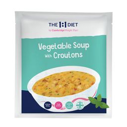 Vegetable Soup with Croutons